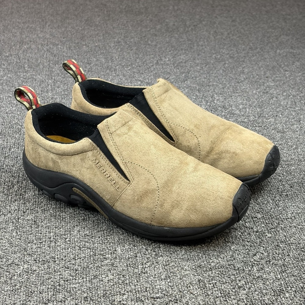 Merrell Jungle Moc Classic Taupe Suede Slip On Comfort Shoes Mens Size 10